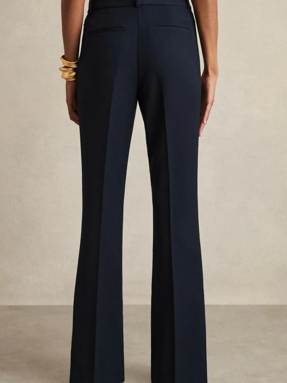 Online Reiss Gabi Flared Suit Trousers Navy