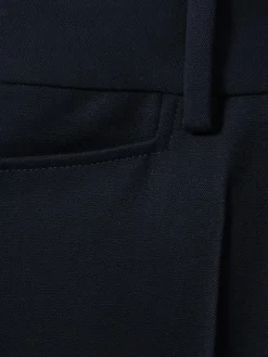 Reiss Gabi Petite Flared Suit Trousers Navy