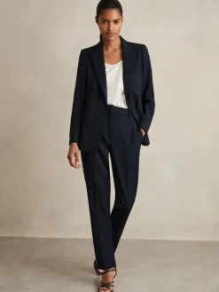 Hot Reiss Gabi Slim-Fit Suit Trousers Navy