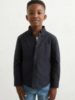 Online Reiss Greenwich 9-13 yrs Button Down Oxford Shirt Navy