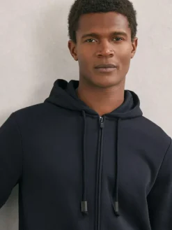 Reiss Howel Cotton-Blend Zip-Through Hoodie^ Loungewear