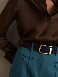 Reiss Iyla Suede Half Keeper Belt^Women Belts