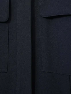 New Reiss Navy Kaia Tailored Wide Leg Utility Jumpsuit