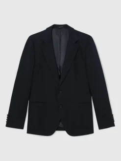 Reiss Kin Single Breasted Linen Blazer Tailored-Fit^ Blue Suits