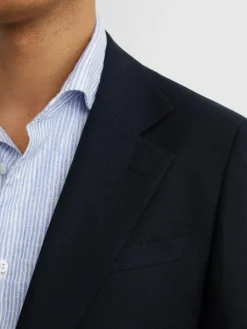 Reiss Kin Single Breasted Linen Blazer Tailored-Fit^ Blue Suits