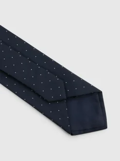 Reiss Navy Liam Polka Dot Silk Tie^ Ties & Pocket Squares