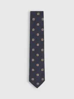 Reiss Marco Silk-Wool Square-Medallion Tie^ Ties & Pocket Squares