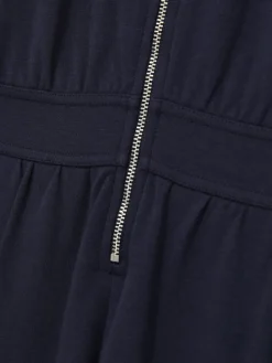 Reiss Navy Nala 13-14 yrs Jersey High Collar Jumpsuit^ Jumpsuits & Playsuits