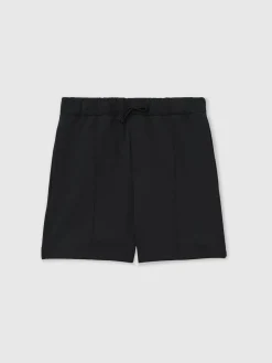 Sale Reiss Navy Peter 3-9 yrs Premium Interlock Drawstring Pintuck Shorts