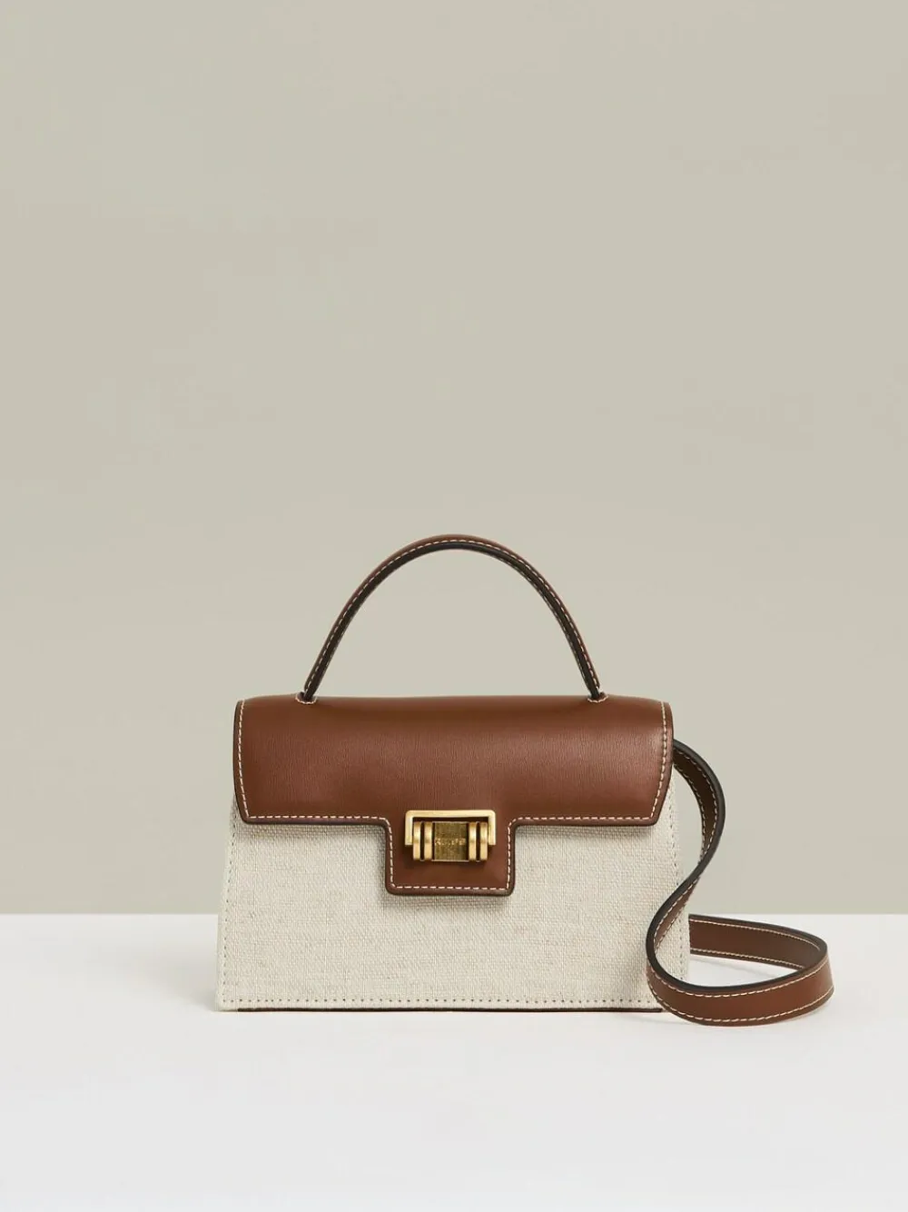 Reiss Neutral Kinsley Girls Linen Canvas Top Handle Bag^ Bags