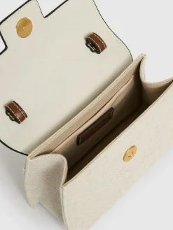 Reiss Neutral Kinsley Girls Linen Canvas Top Handle Bag^ Bags