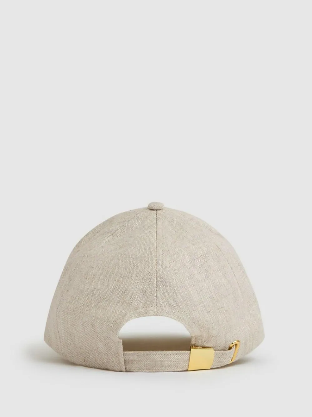 Reiss Neutral Lilly Linen Logo Baseball Cap^Women Hats