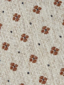 Online Reiss Tullio Wool-Silk Floral-Medallion Tie Oatmeal Melange