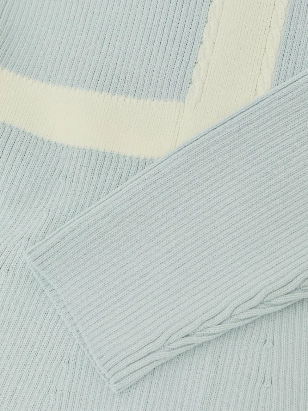 Reiss Pale Blue Alma 9-13 yrs Craft-Stitch Rib-Knit Dress