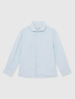 Reiss Ruban 3-9 yrs Linen Cutaway Collar Shirt^BOY Shirts