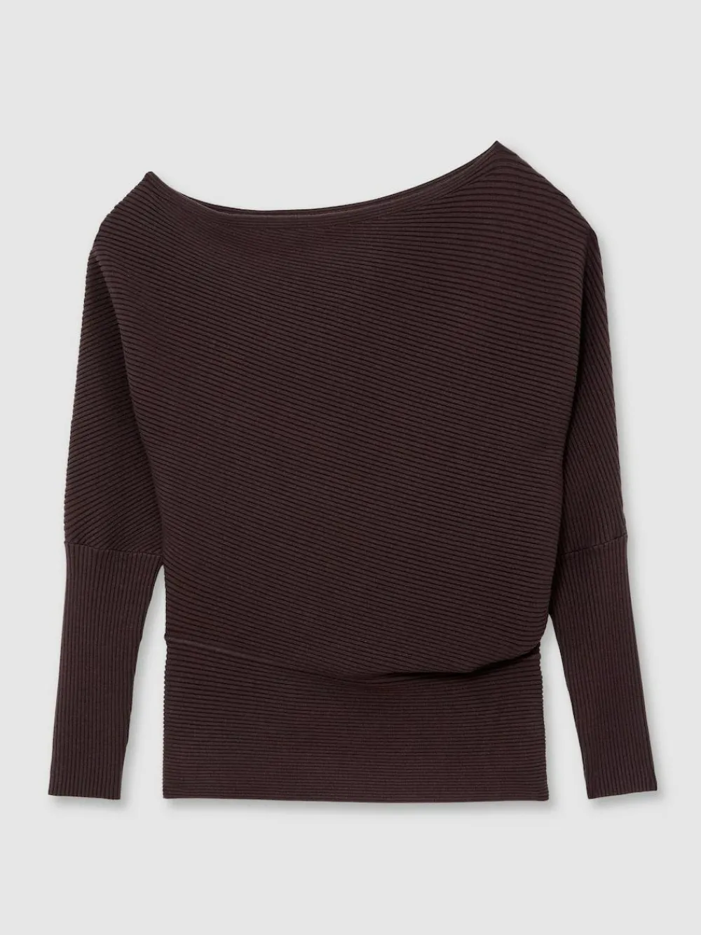 Reiss Lorna Asymmetric Draped Knitted Jumper^Women Knitwear|Knitwear