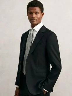 Reiss Bernardo Silk Geometric-Chain Print Tie^ Ties & Pocket Squares