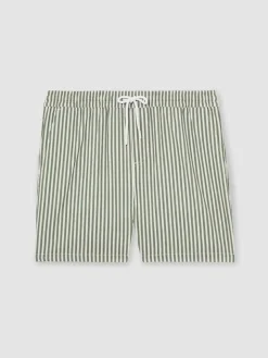 Reiss Bay Seersucker Stripe Swim Shorts^ Swimwear