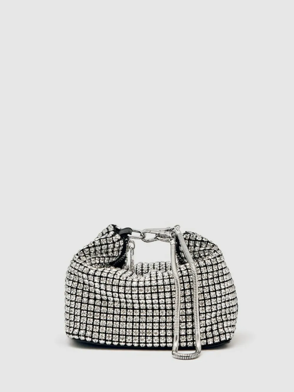 Reiss Silver Leah Crystal Pouch Bag^ Bags