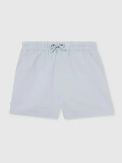 Reiss Soft Blue Cleo 9-13 yrs Cotton-Linen Drawstring Shorts^ Shorts