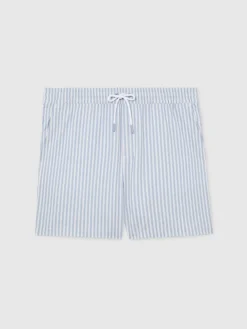 Clearance Reiss Soft Blue/White Bay Swim Shorts