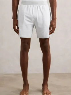 Reiss Fleet Cotton Jersey Logo-Waistband Shorts with Stretch^ Pyjamas