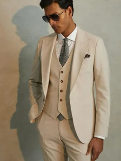 Online Reiss Stone Belmont W Tailored-Fit Single-Breasted Waistcoat