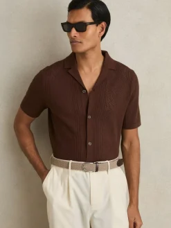 Discount Reiss Elmont Basket Weave Belt Stone