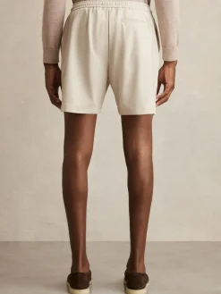 Best Reiss Newmark Textured Drawstring Shorts Stone