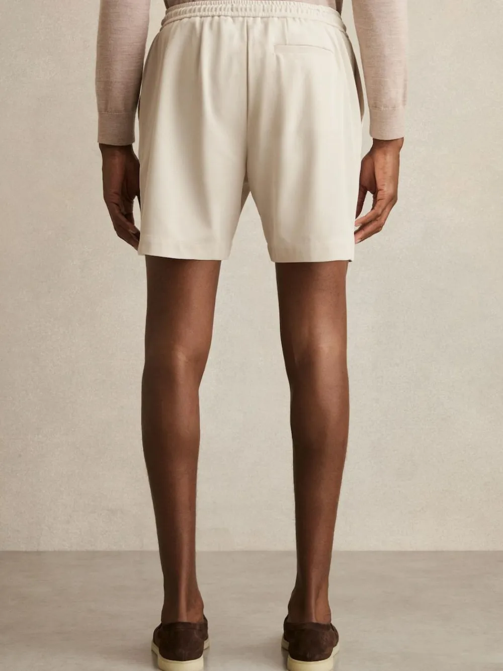 Best Reiss Newmark Textured Drawstring Shorts Stone
