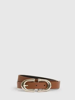 Outlet Reiss Bailey Horseshoe Belt Tan
