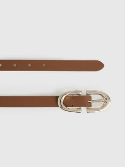 Outlet Reiss Bailey Horseshoe Belt Tan