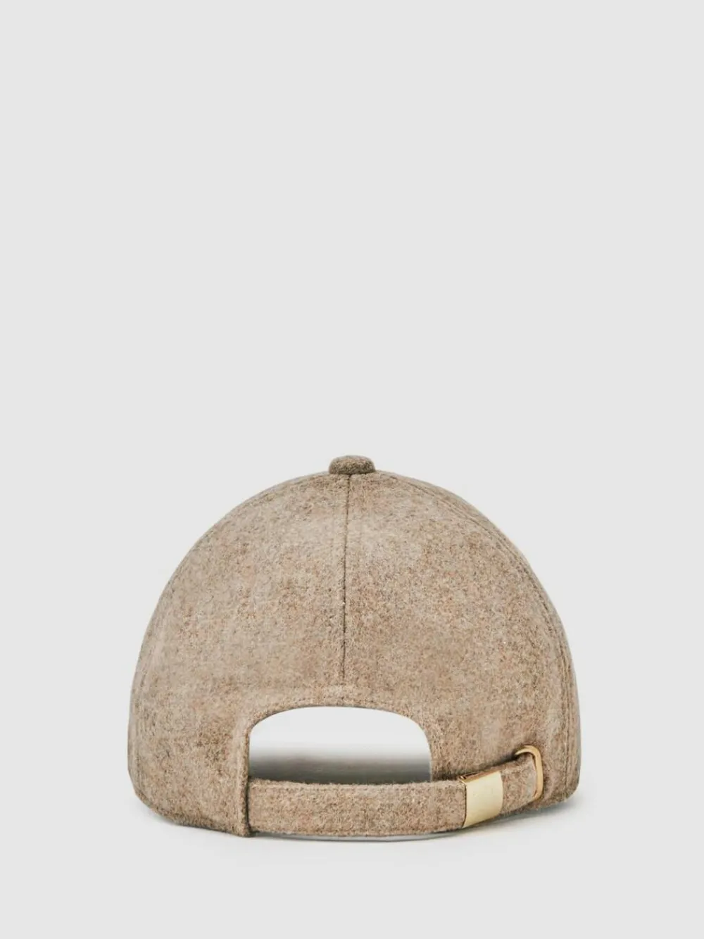 Hot Reiss Fiona Wool-Blend Flannel Baseball Cap Taupe