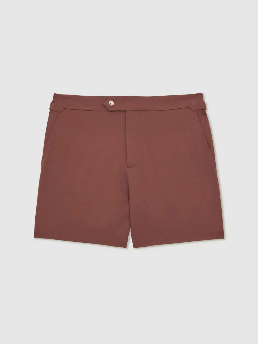 Reiss Terracotta Brown Sun Side-Adjuster Swim Shorts^ Swimwear
