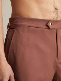 Reiss Terracotta Brown Sun Side-Adjuster Swim Shorts^ Swimwear