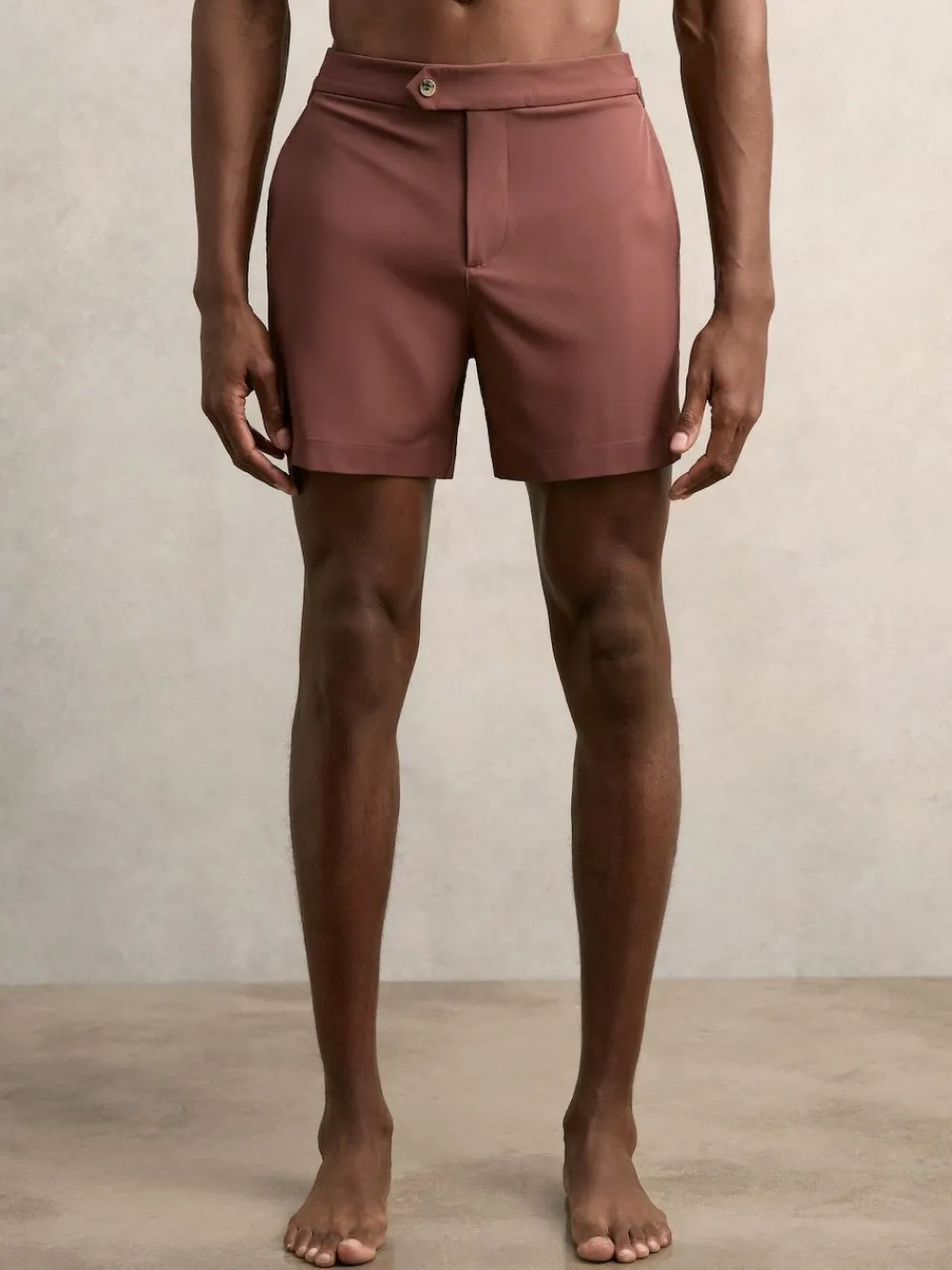 Reiss Terracotta Brown Sun Side-Adjuster Swim Shorts^ Swimwear