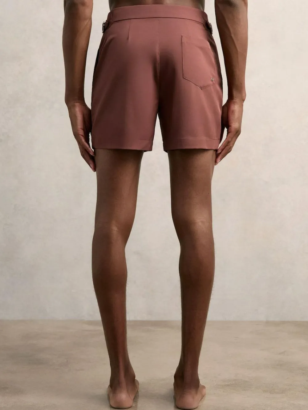 Reiss Terracotta Brown Sun Side-Adjuster Swim Shorts^ Swimwear