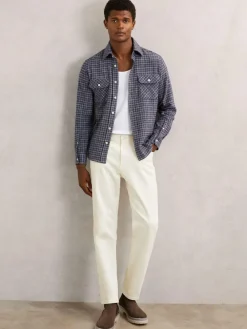 Reiss Jaden Stretch-Cotton Ribbed Vest^ Loungewear