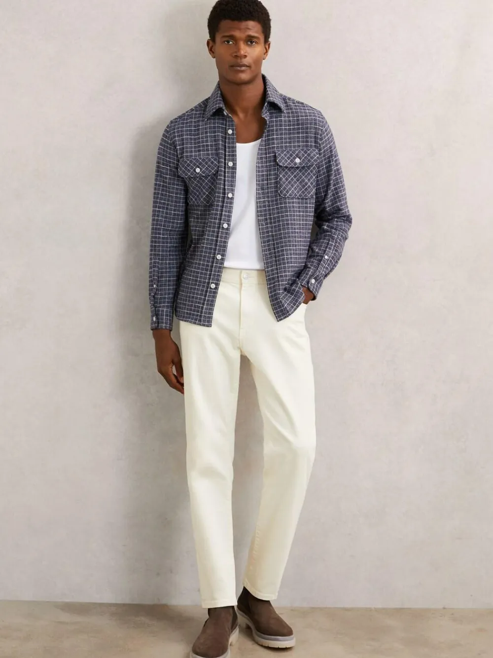 Reiss Jaden Stretch-Cotton Ribbed Vest^ Loungewear