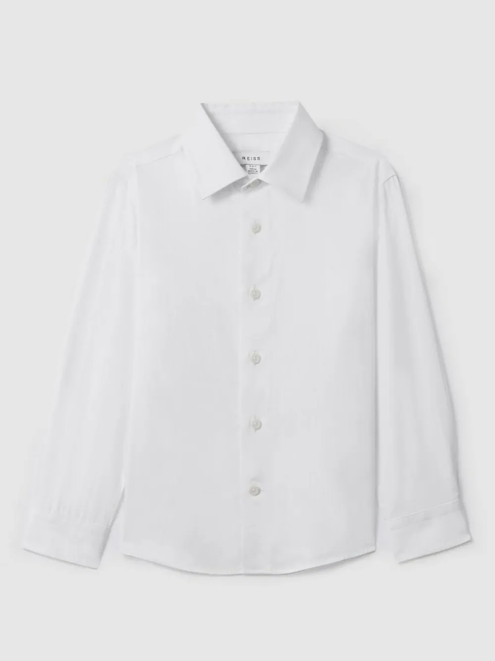 Reiss White Remote 4-9 yrs Slim-Fit Cotton Shirt^BOY Shirts