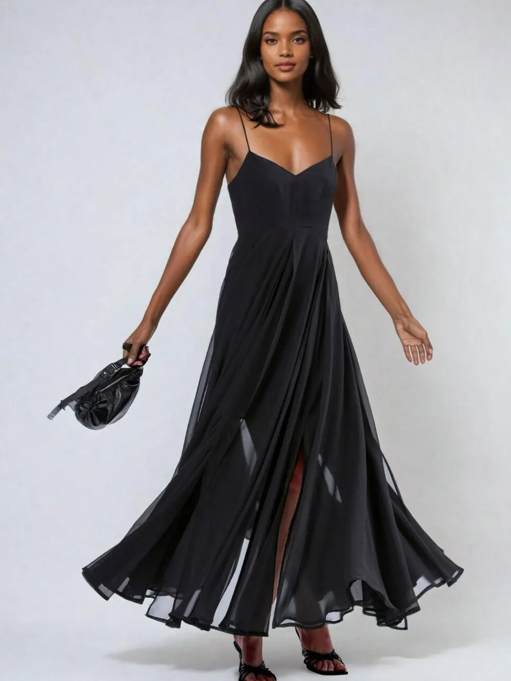 Discount Religion Black Infamous Olsen Full Layer Maxi Dress