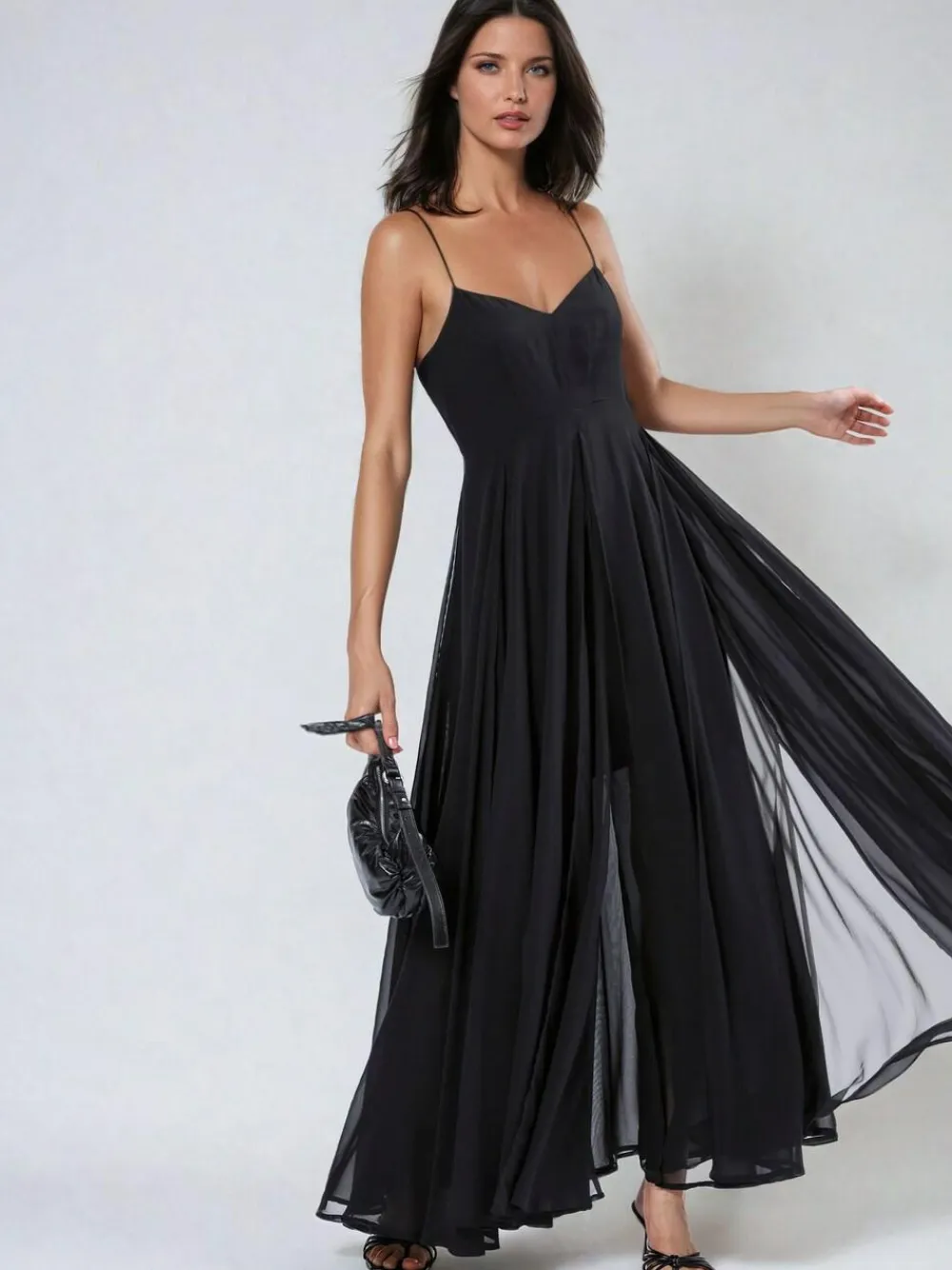 Discount Religion Black Infamous Olsen Full Layer Maxi Dress