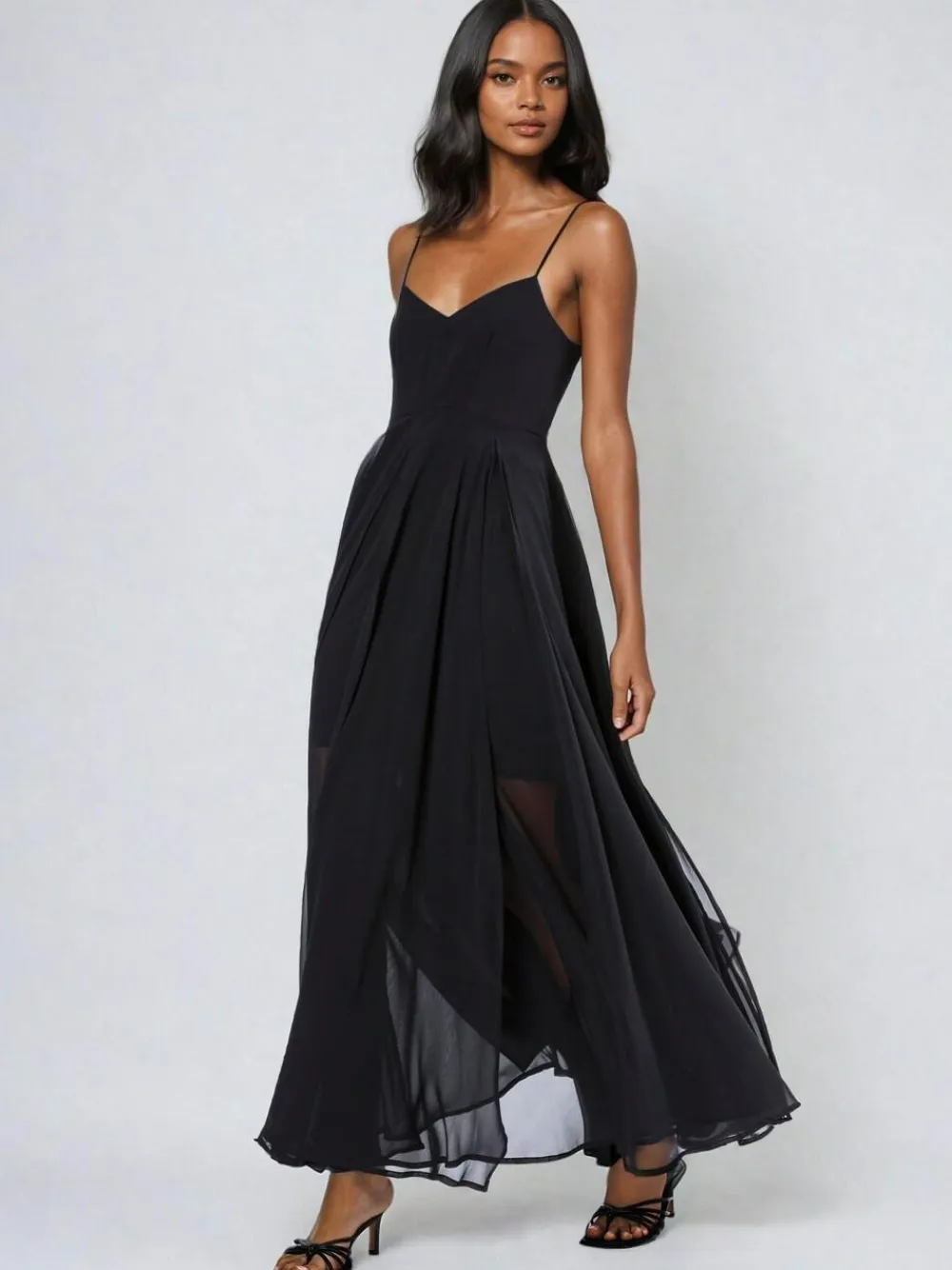 Discount Religion Black Infamous Olsen Full Layer Maxi Dress