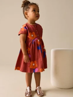 Best Next Jersey Dress (3mths-7yrs) Retro Orange