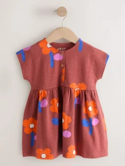 Best Next Jersey Dress (3mths-7yrs) Retro Orange