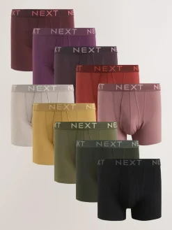 Next Rich Blue/ Red 10 pack A-Front Boxers^ Underwear|Underwear
