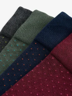 Next Rich Colour Spot Pattern Modal Signature Socks 4 Pack^ Socks|Socks