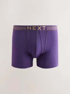Outlet Next Rich Navy/Purple/Orange 10 pack A-Front Boxers