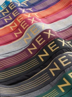 Outlet Next Rich Navy/Purple/Orange 10 pack A-Front Boxers