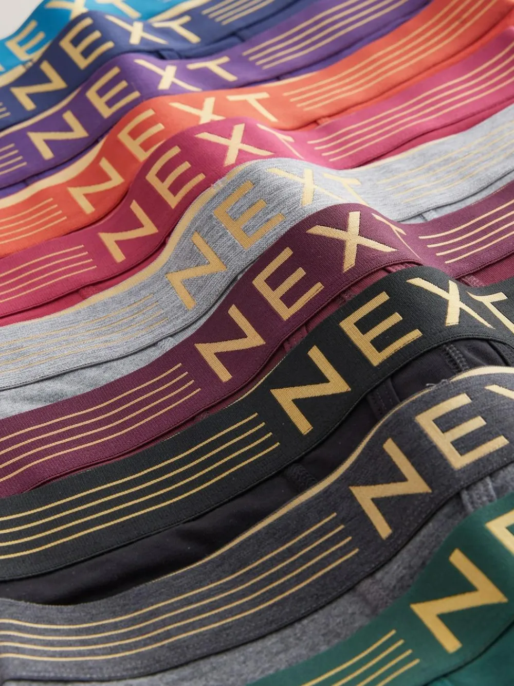 Outlet Next Rich Navy/Purple/Orange 10 pack A-Front Boxers